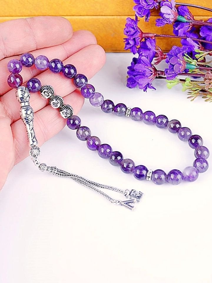 AMETİST KİŞİYE ÖZEL İSİMLİ TESPİH