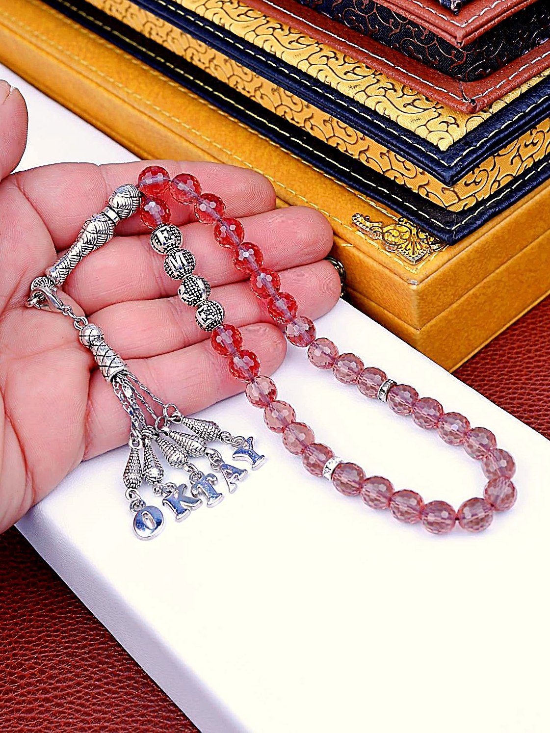 ZULTANİT KÜRE KESİM KİŞİYE ÖZEL İSİMLİ TESPİH