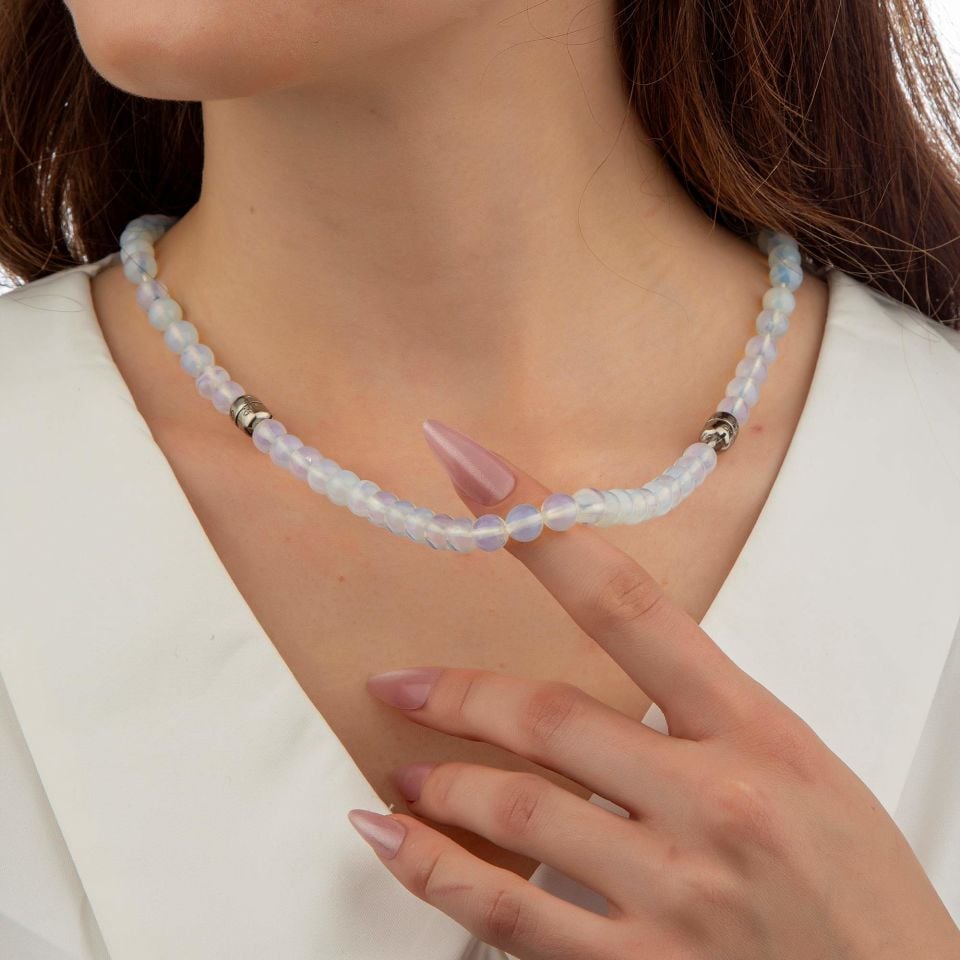 OPAL TAŞI BİLEKLİK OLAN KOLYE