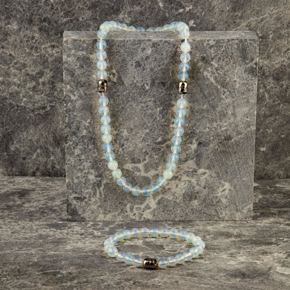 OPAL TAŞI BİLEKLİK OLAN KOLYE