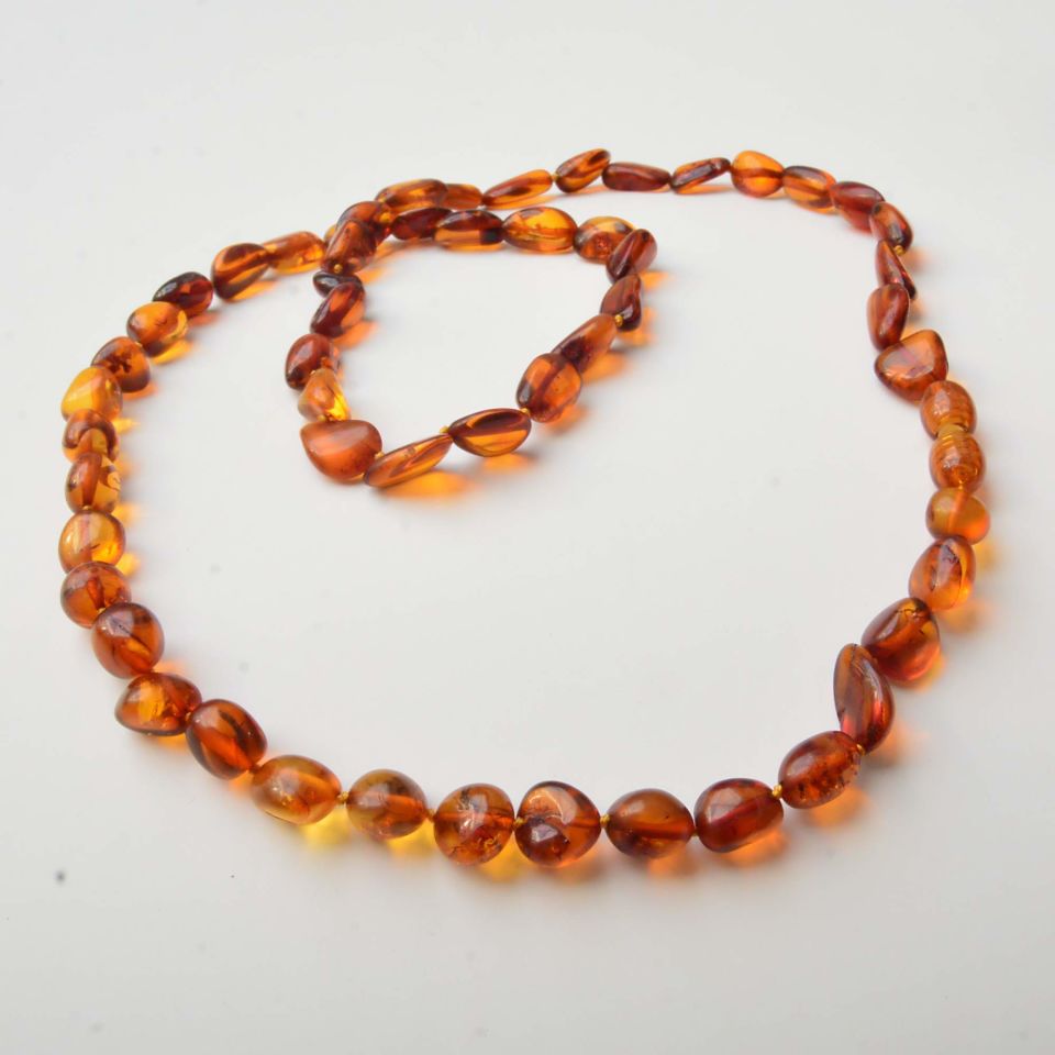 ORİJİNAL DAMLA KEHRİBAR KOLYE