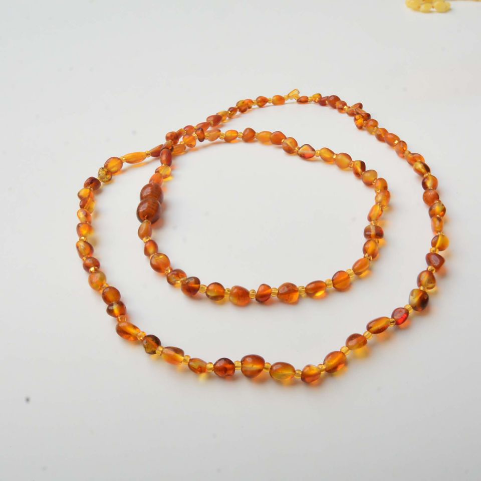 ORİJİNAL DAMLA KEHRİBAR KOLYE