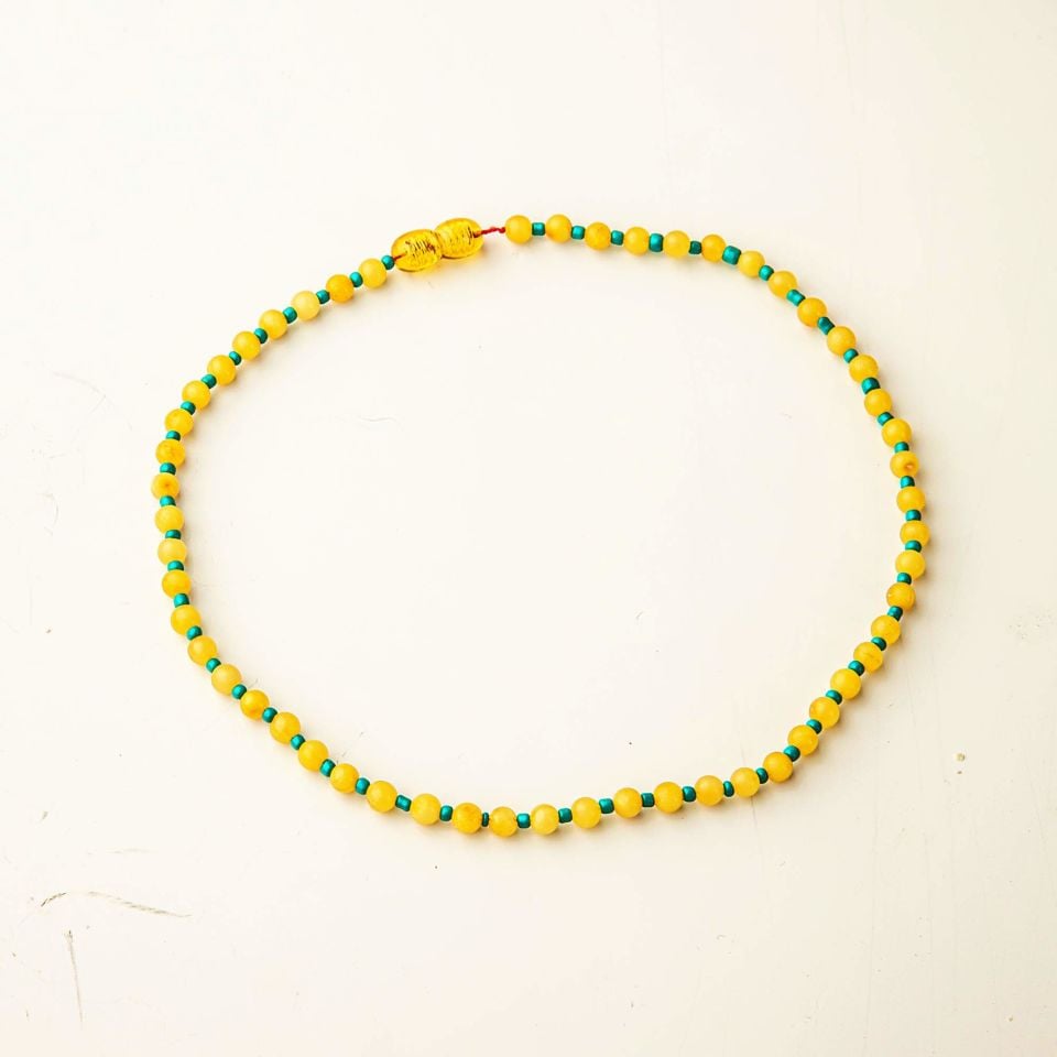 ORİJİNAL DAMLA KEHRİBAR ÇOCUK KOLYESİ