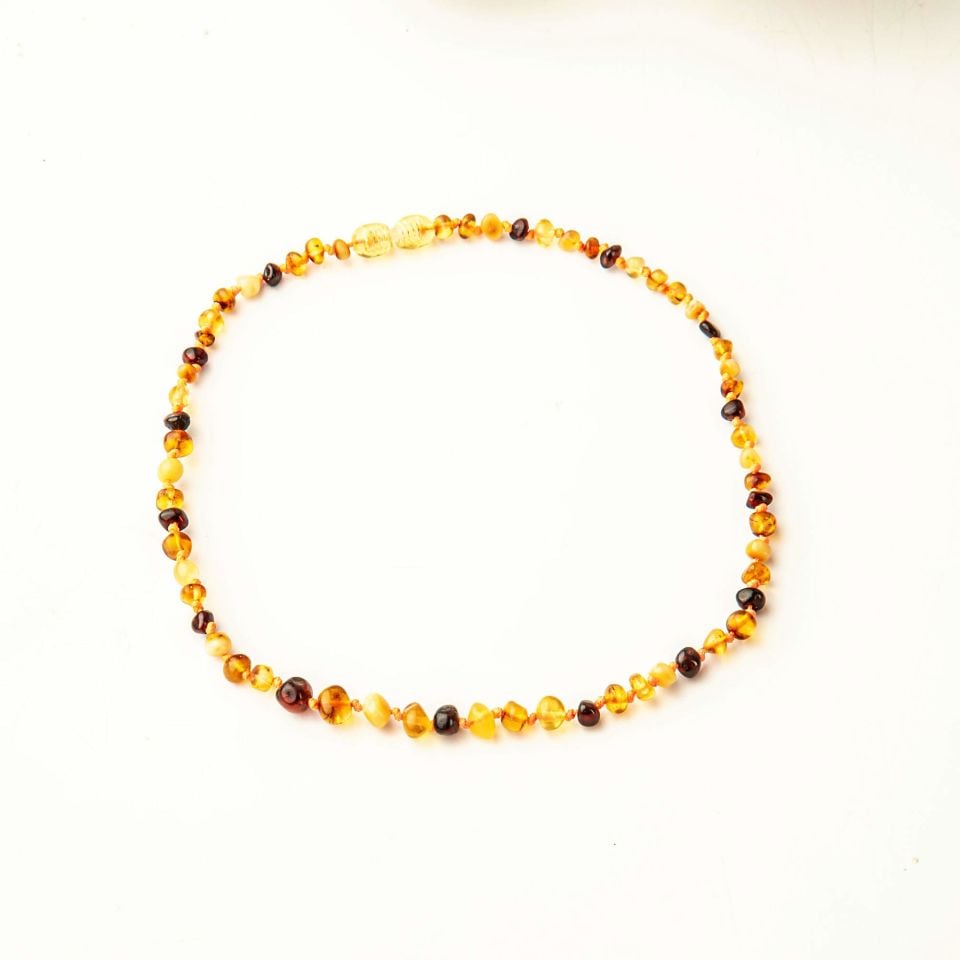 ORİJİNAL DAMLA KEHRİBAR ÇOCUK KOLYESİ