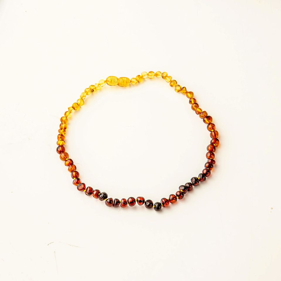 ORİJİNAL DAMLA KEHRİBAR ÇOCUK KOLYESİ