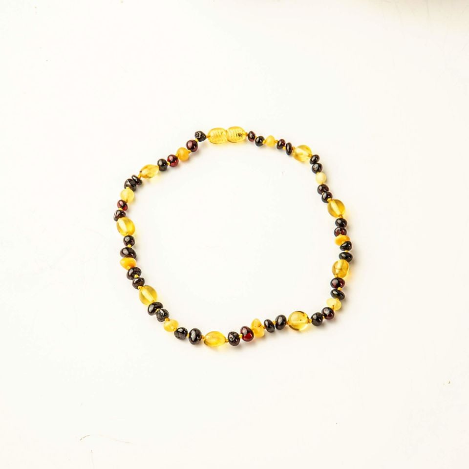 ORİJİNAL DAMLA KEHRİBAR ÇOCUK KOLYESİ