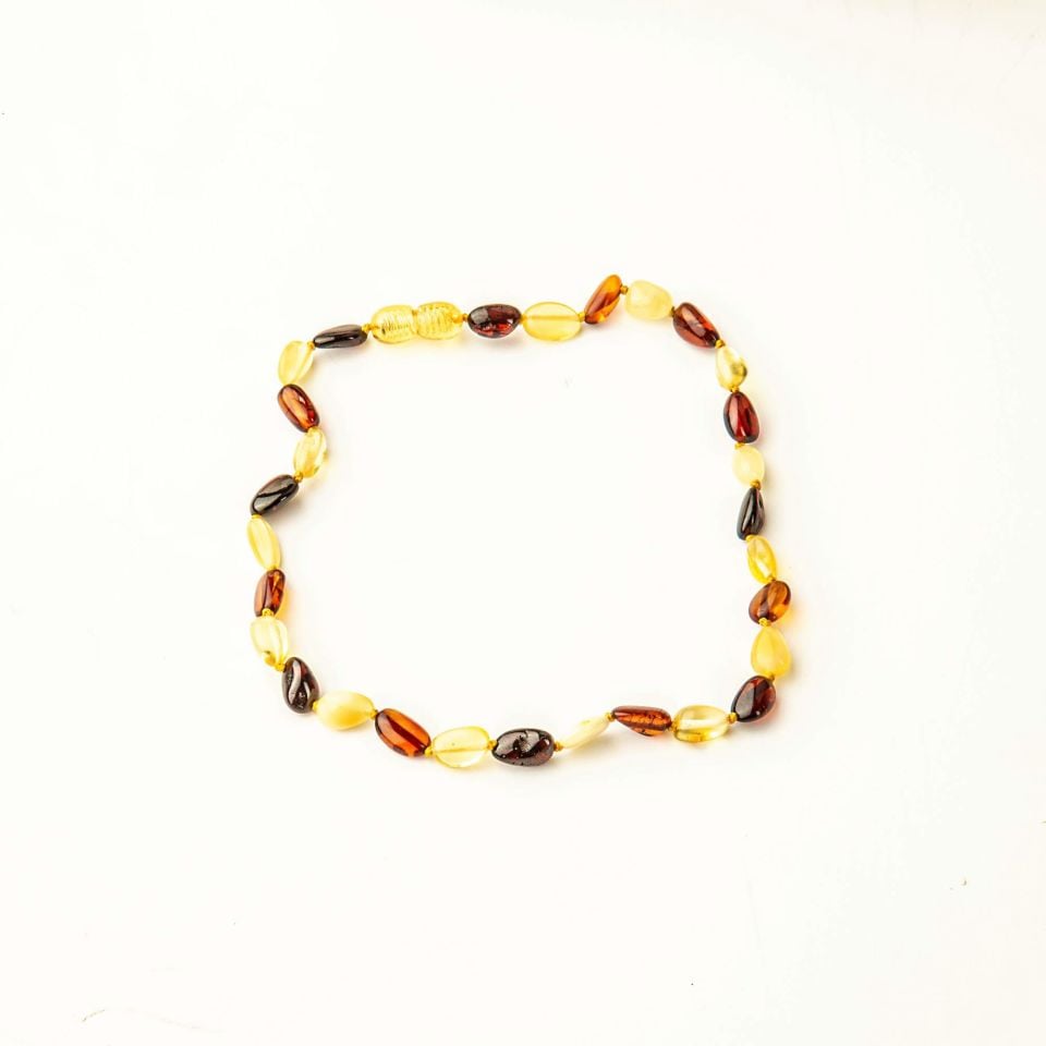 ORİJİNAL DAMLA KEHRİBAR ÇOCUK KOLYESİ