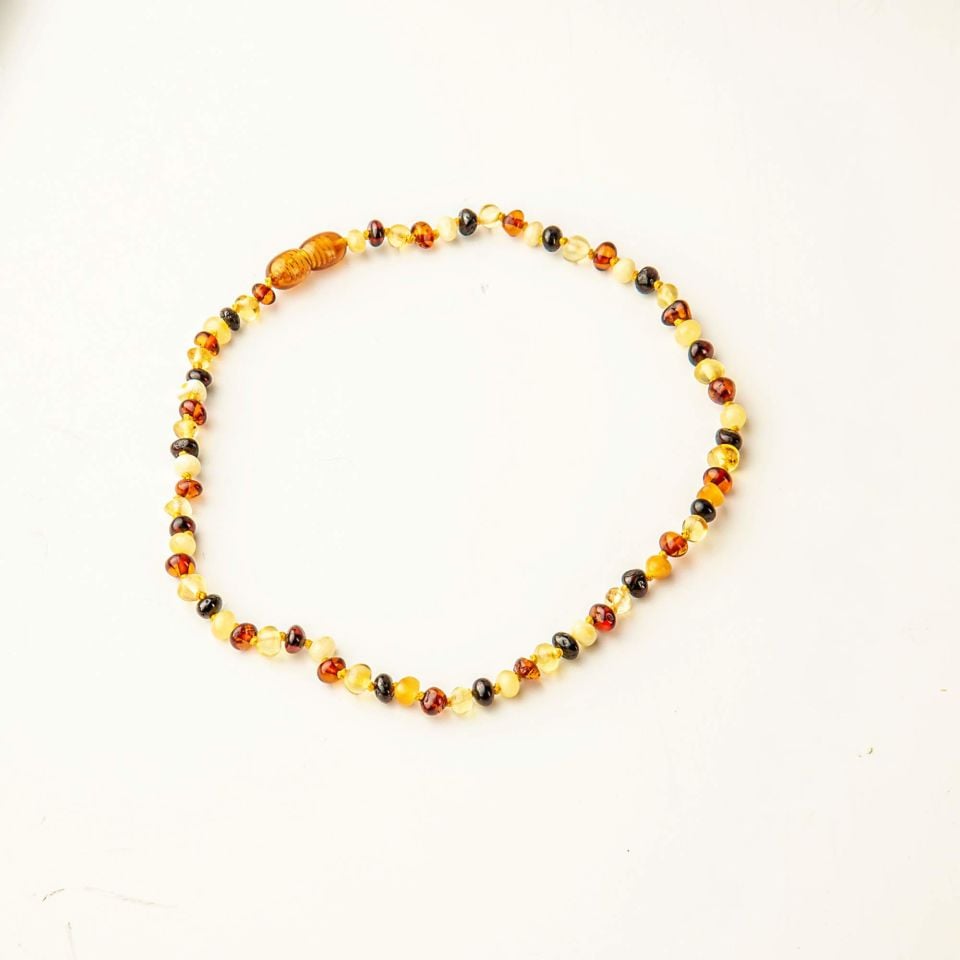 ORİJİNAL DAMLA KEHRİBAR ÇOCUK KOLYESİ