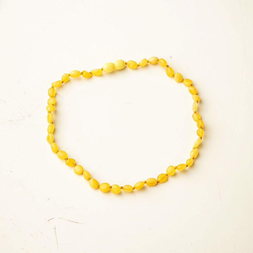 ORİJİNAL DAMLA KEHRİBAR ÇOCUK KOLYESİ