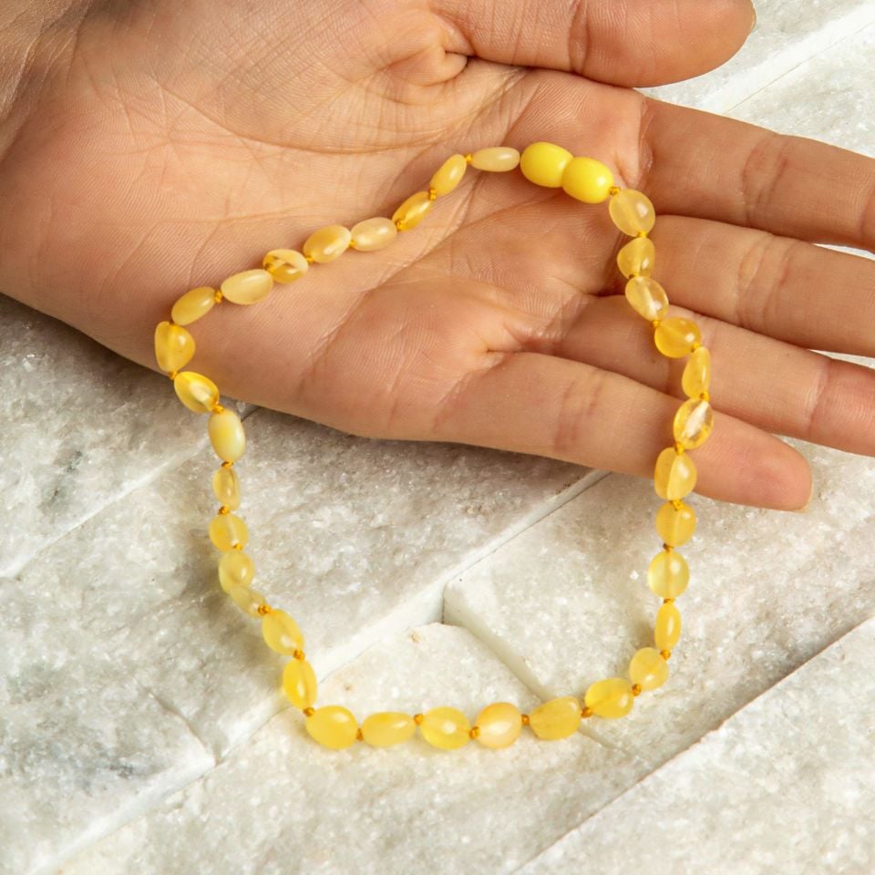 ORİJİNAL DAMLA KEHRİBAR ÇOCUK KOLYESİ