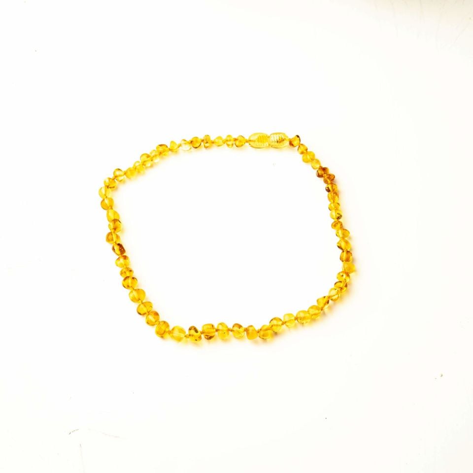 ORİJİNAL DAMLA KEHRİBAR ÇOCUK KOLYESİ