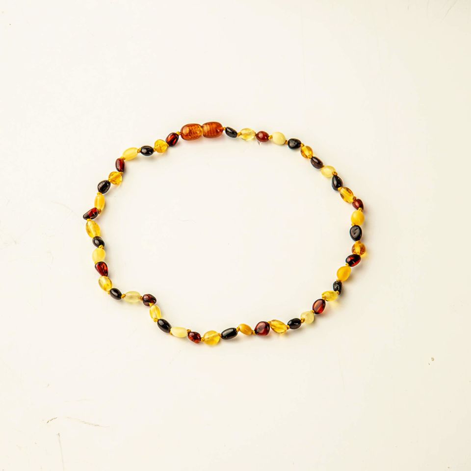 ORİJİNAL DAMLA KEHRİBAR ÇOCUK KOLYESİ