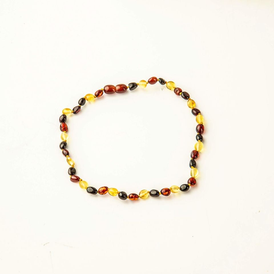 ORİJİNAL DAMLA KEHRİBAR ÇOCUK KOLYESİ