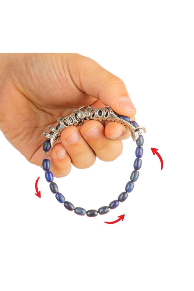 925 ayar gümüş tasarım lapis lazuli taşı Multi Tespih