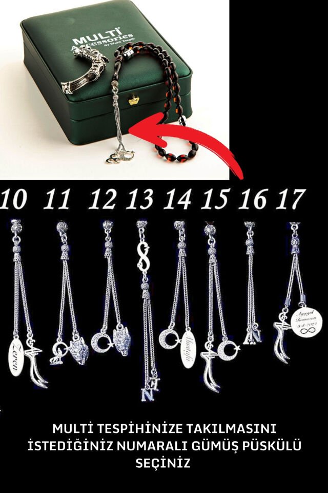 Zultanit Taşı Gümüş Tasarım Multi Tespih ( 7 Renk Değiştiren Orjinal Doğaltaş )