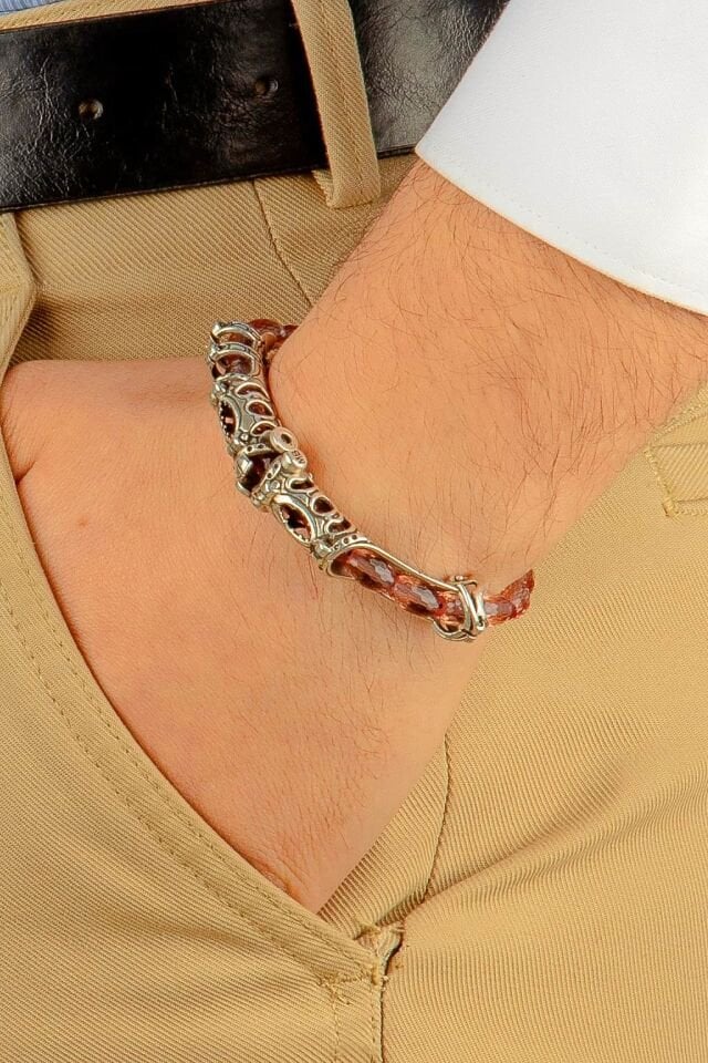 Zultanit Taşı Gümüş Tasarım Multi Tespih ( 7 Renk Değiştiren Orjinal Doğaltaş )