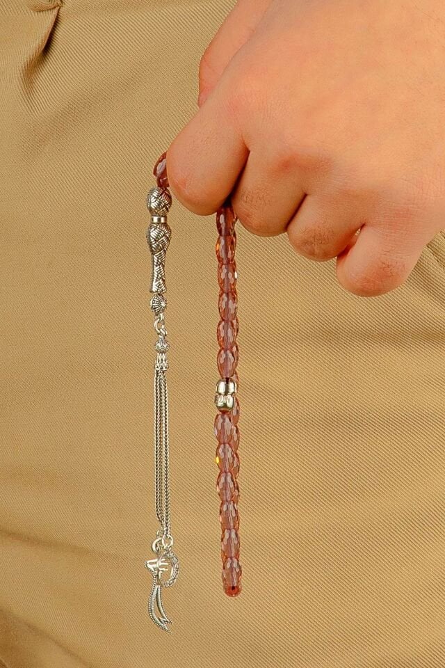 Zultanit Taşı Gümüş Tasarım Multi Tespih ( 7 Renk Değiştiren Orjinal Doğaltaş )