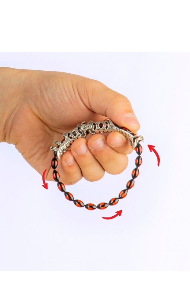 925 ayar gümüş tasarım sürmeli kehribar Multi Tespih