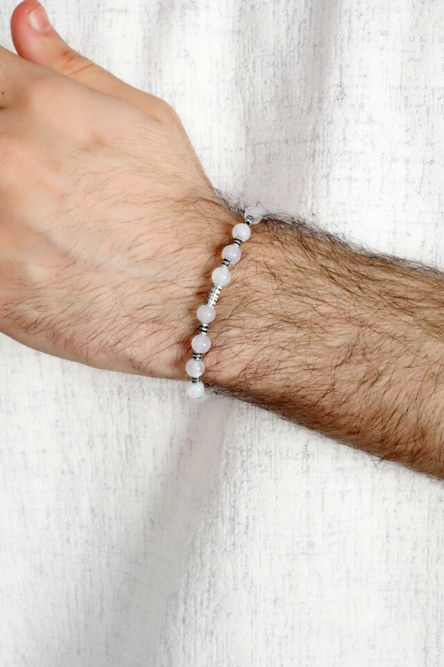 MultiFlex Pro 925 Ayar Gümüş Kuvars Doğaltaş Stres bilekliği