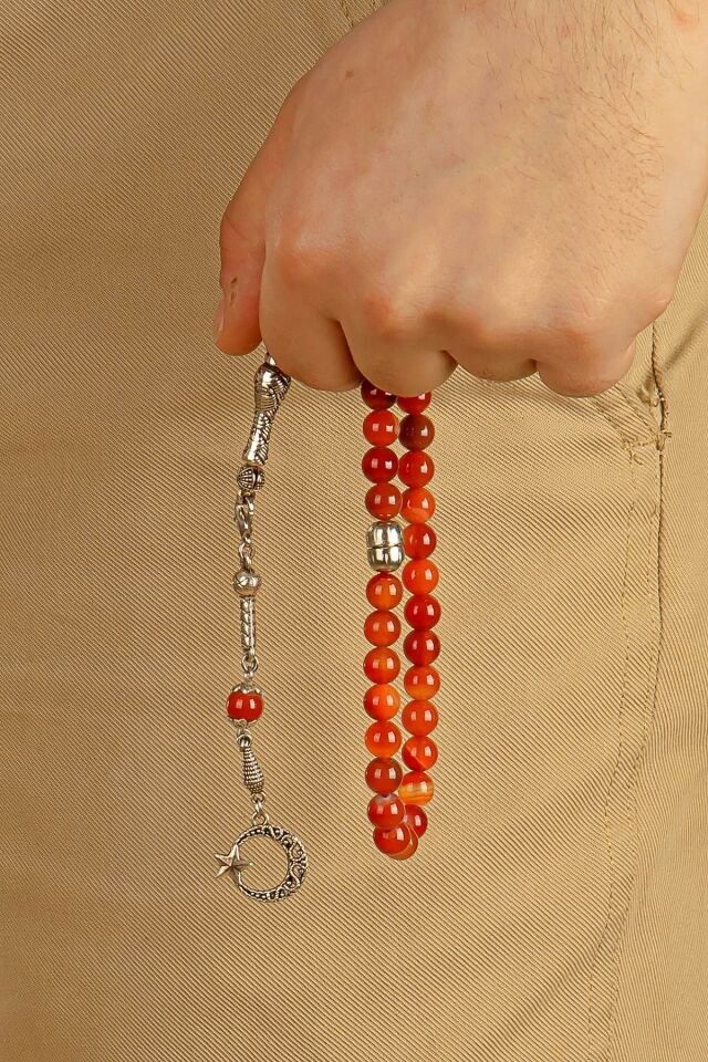 Madagaskar Akik taşı Multi Tespih