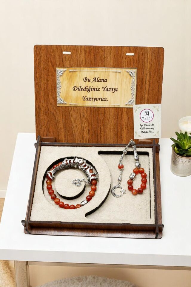 Madagaskar Akik taşı Multi Tespih