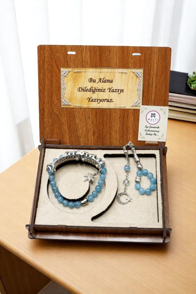 Aquamarin taşı Multi Tespih