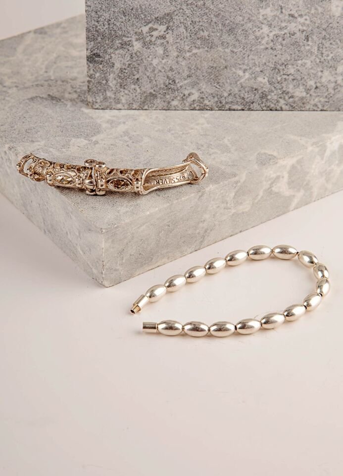 MultiFlex pro 925 ayar gümüş bileklik arpa kesim