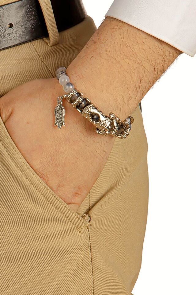 beyaz Akik taşı Multi Tespih