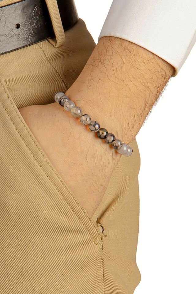 beyaz Akik taşı Multi Tespih