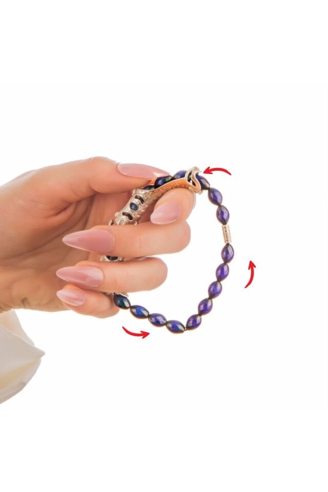 MultiFlex Pro 925 Ayar Gümüş His Taşı Stres Bilekliği