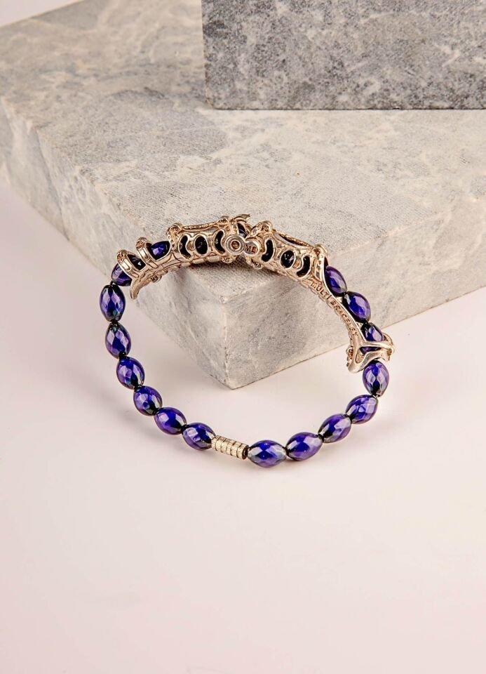 925 Ayar Gümüş MultiFlex Pro His Taşı Stres Bilekliği