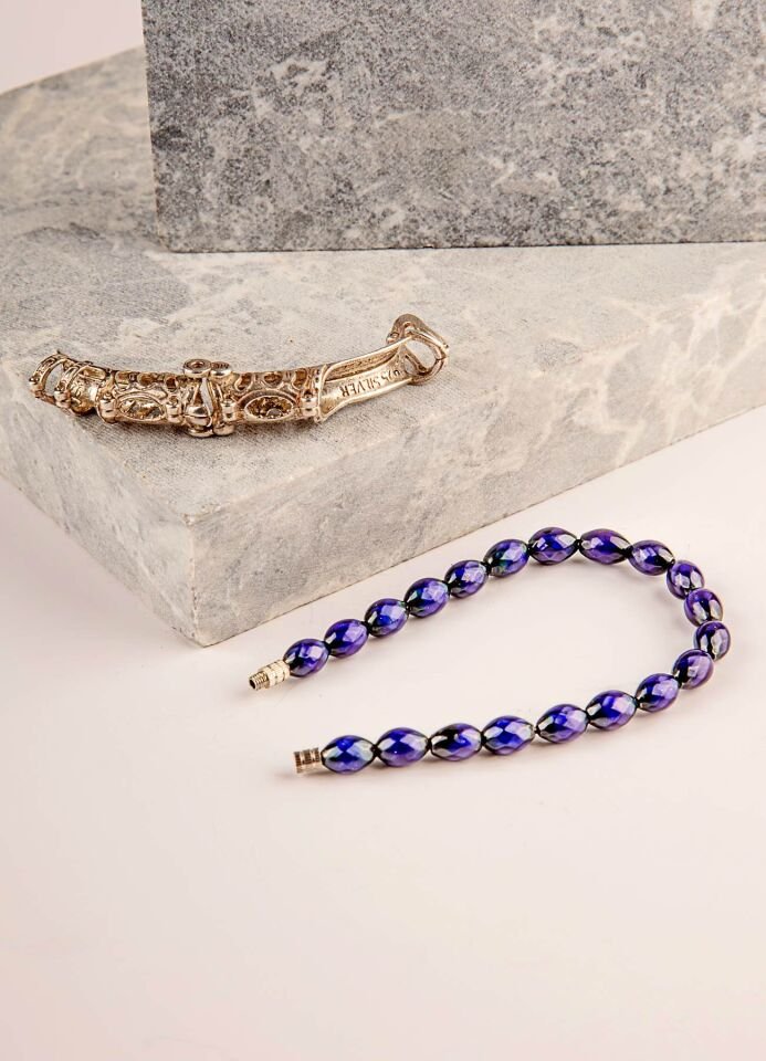 925 Ayar Gümüş MultiFlex Pro His Taşı Stres Bilekliği