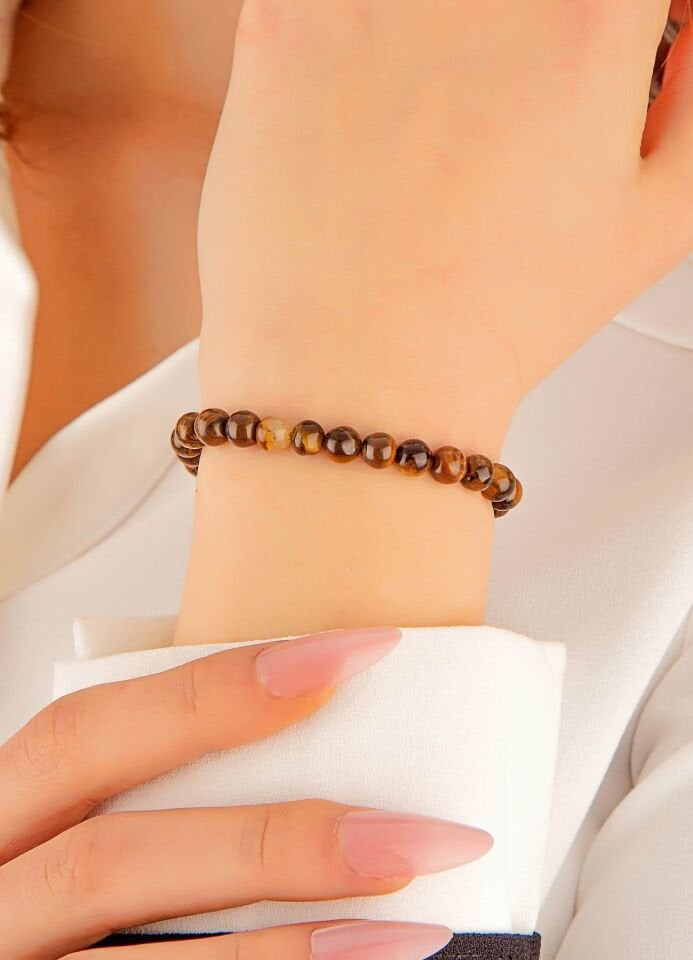 MultiFlex Pro 925 Ayar Kaplangözü Doğaltaş Stres Bilekliği