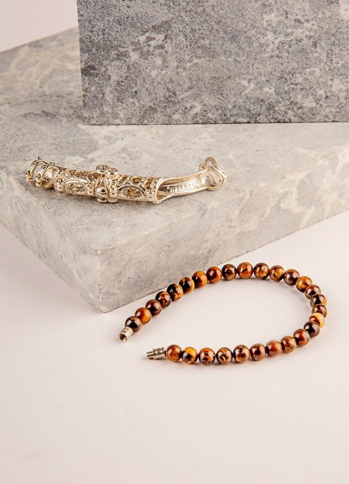 925 Ayar gümüş MultiFlex Pro Kaplangözü Doğaltaş Stres Bilekliği