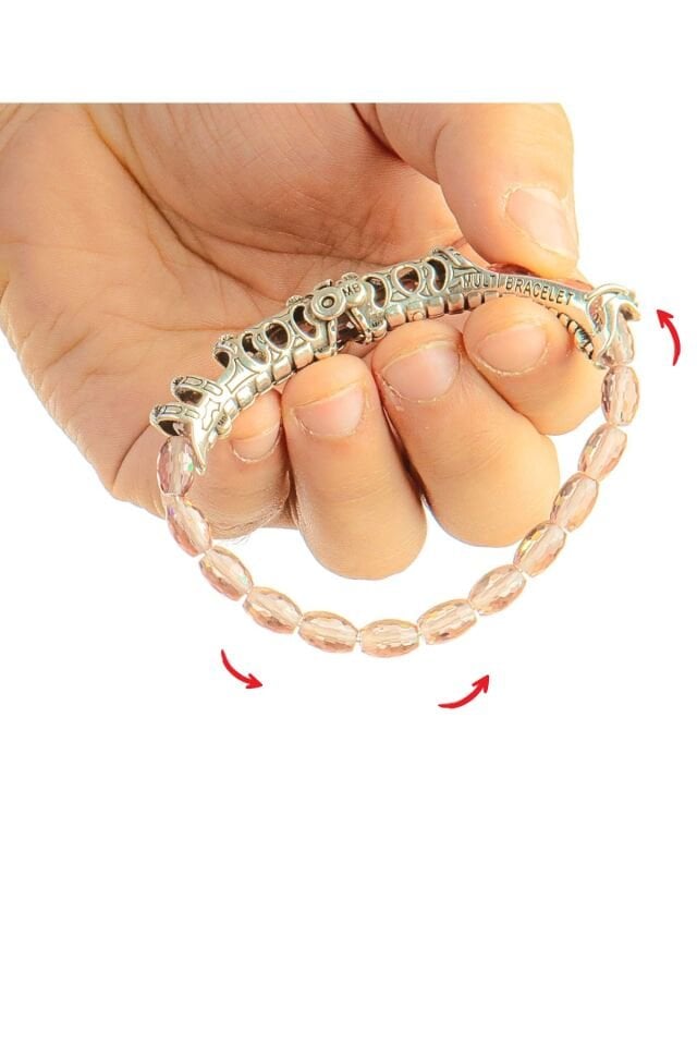 MultiFlex pro 925 ayar gümüş Zultanit doğal taşlı bileklik