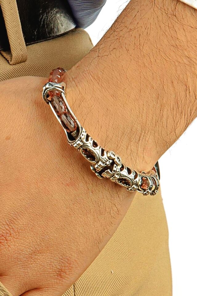 925 ayar gümüş MultiFlex pro Zultanit doğal taşlı bileklik