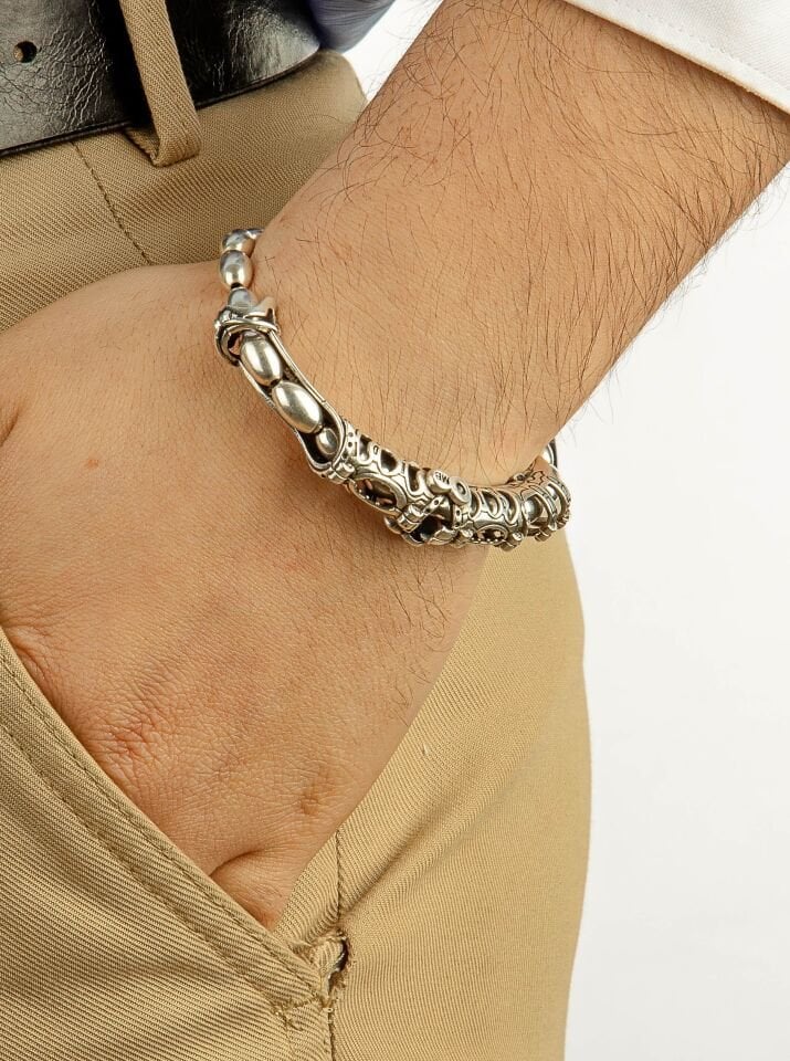 MultiFlex Pro 925 Ayar Gümüş Bileklik Arpa Kesim