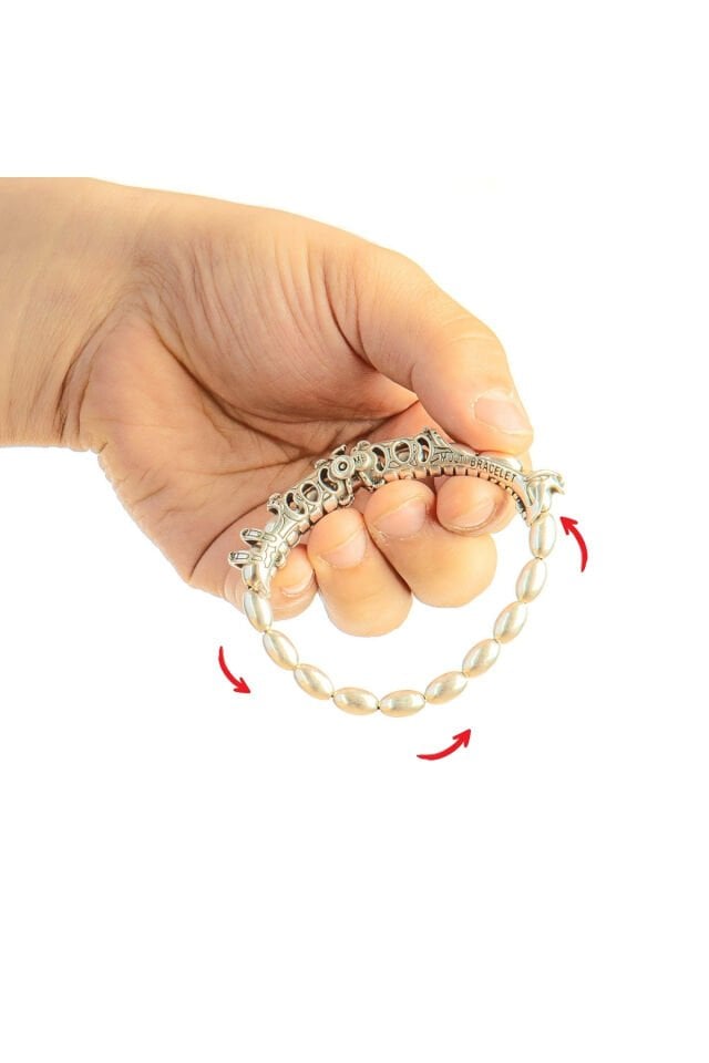 MultiFlex Pro 925 Ayar Gümüş Bileklik Arpa Kesim