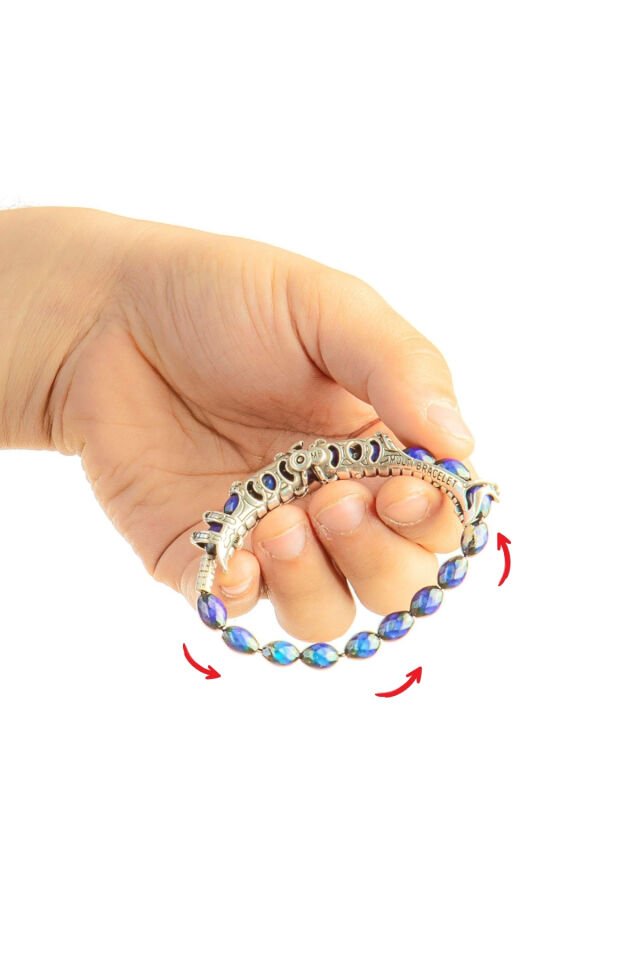 925 Ayar Gümüş MultiFlex Pro His Taşı Motivasyon  Bilekliği