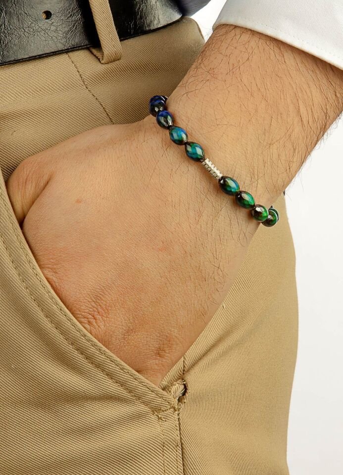 925 Ayar Gümüş MultiFlex Pro His Taşı Motivasyon  Bilekliği