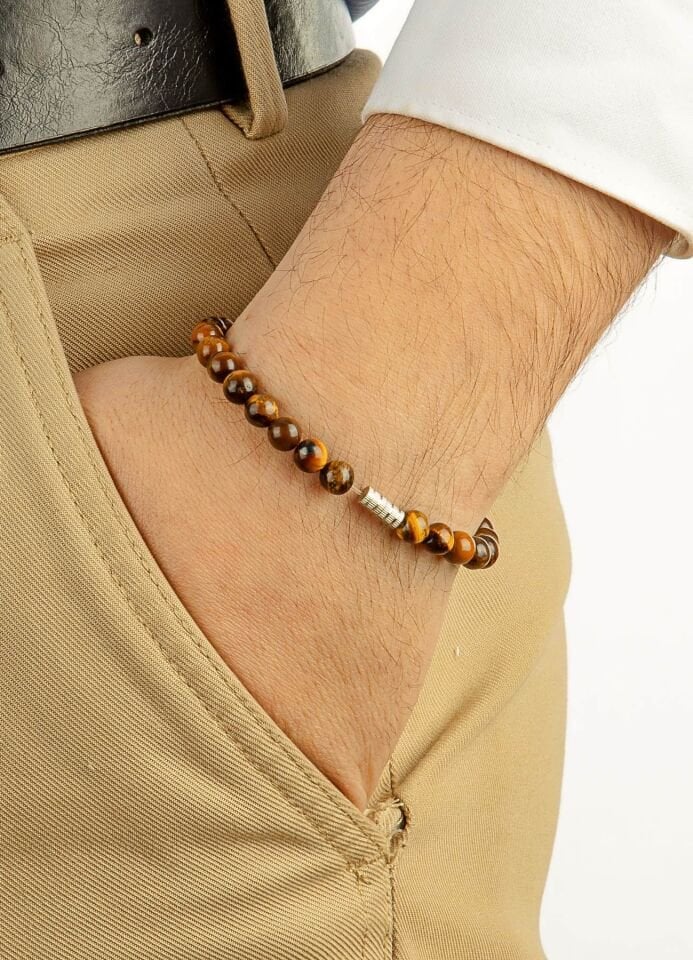 925 ayar gümüş MultiFlex pro Kaplan gözü taşı Bileklik