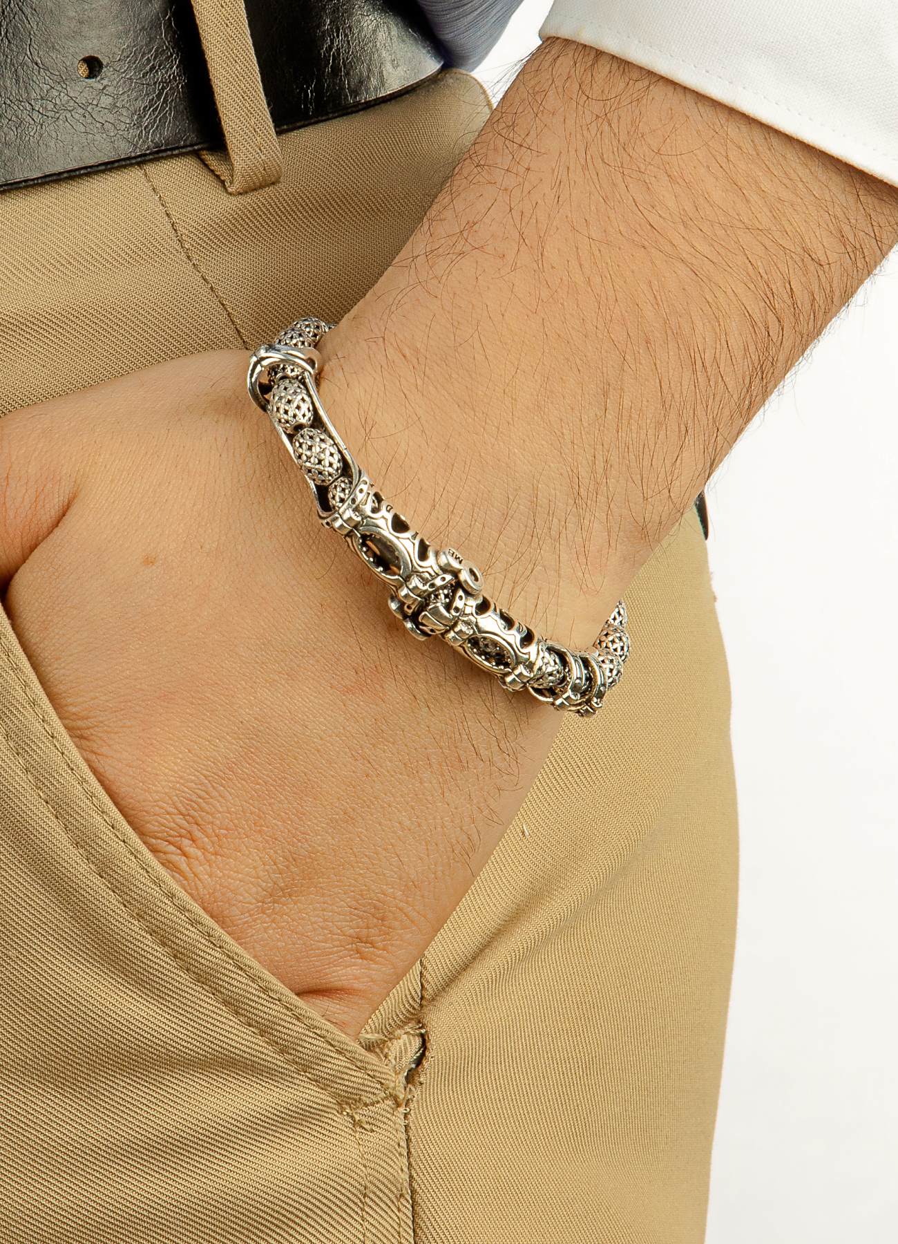 MultiFlex pro 925 Ayar Full Gümüş Bileklik Ajur Model