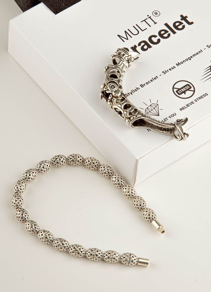 925 Ayar Gümüş MultiFlex pro  Bileklik Ajur Model