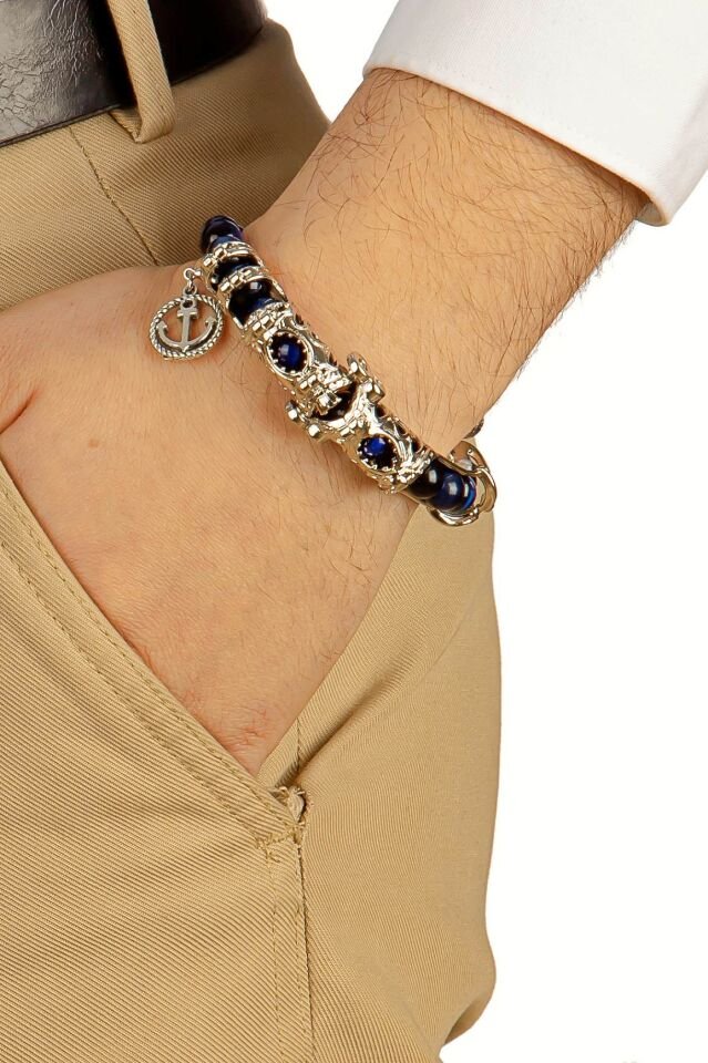 Lacivert Kaplangözü dogaltaş Multi Tespih