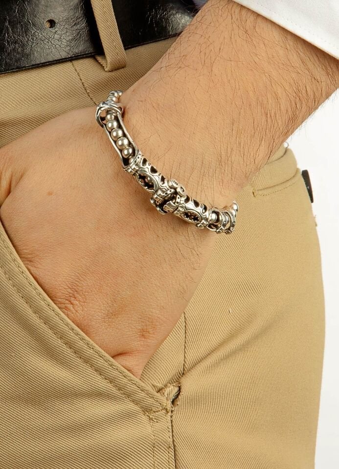 MultiFlex Pro 925 Ayar Full Gümüş Motivasyon  Bilekliği