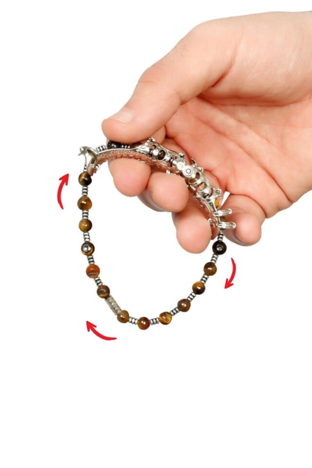 MultiFlex One Kaplan gözü taşı Bileklik (ara boncuklu model)