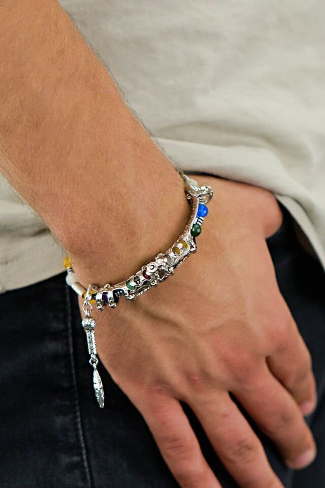 Multi Flex One bonibon Akik taşı Bileklik (ara boncuklu model)