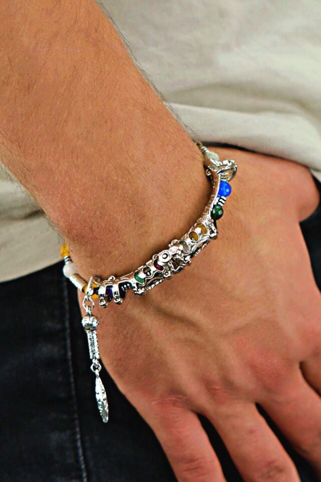 Multi Flex One bonibon Akik taşı Bileklik (ara boncuklu model)