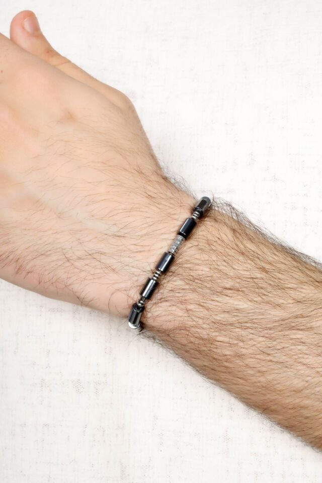 Multi Flex One Hematit taşı Bileklik (ara boncuklu model)