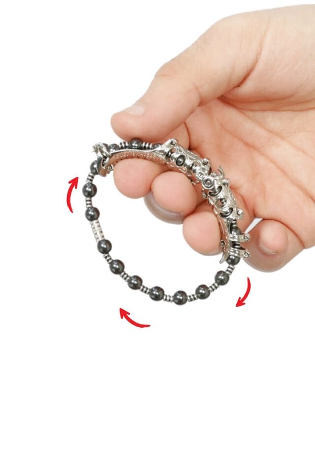 Multi Flex One Hematit taşı Bileklik (ara boncuklu model).